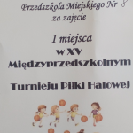 XV Międzyprzedszkolny Turniej Halowej Piłki Nożnej