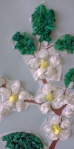 Kwitną  kwiaty i drzewa