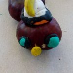 Ach ta jesień..., czyli zabawy „Smerfów” kasztankami.